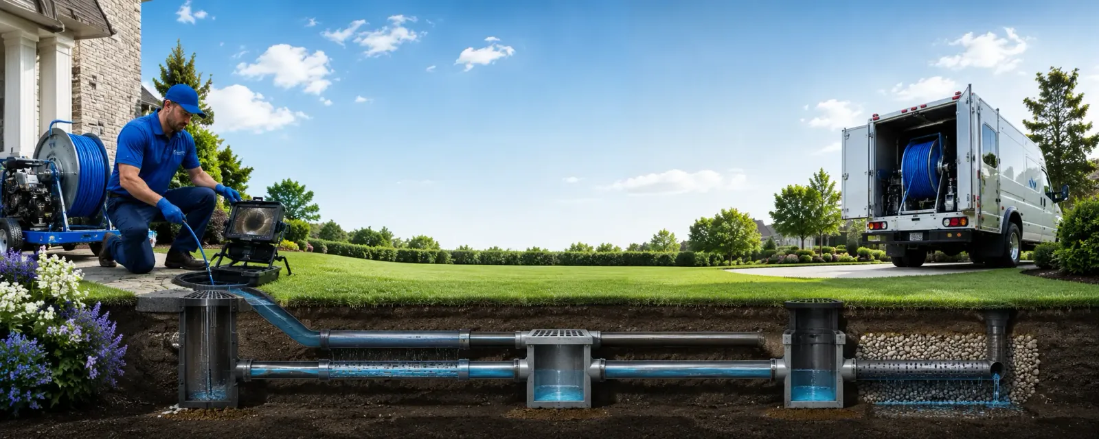 Outdoor drain cleaning information for Swan, IA